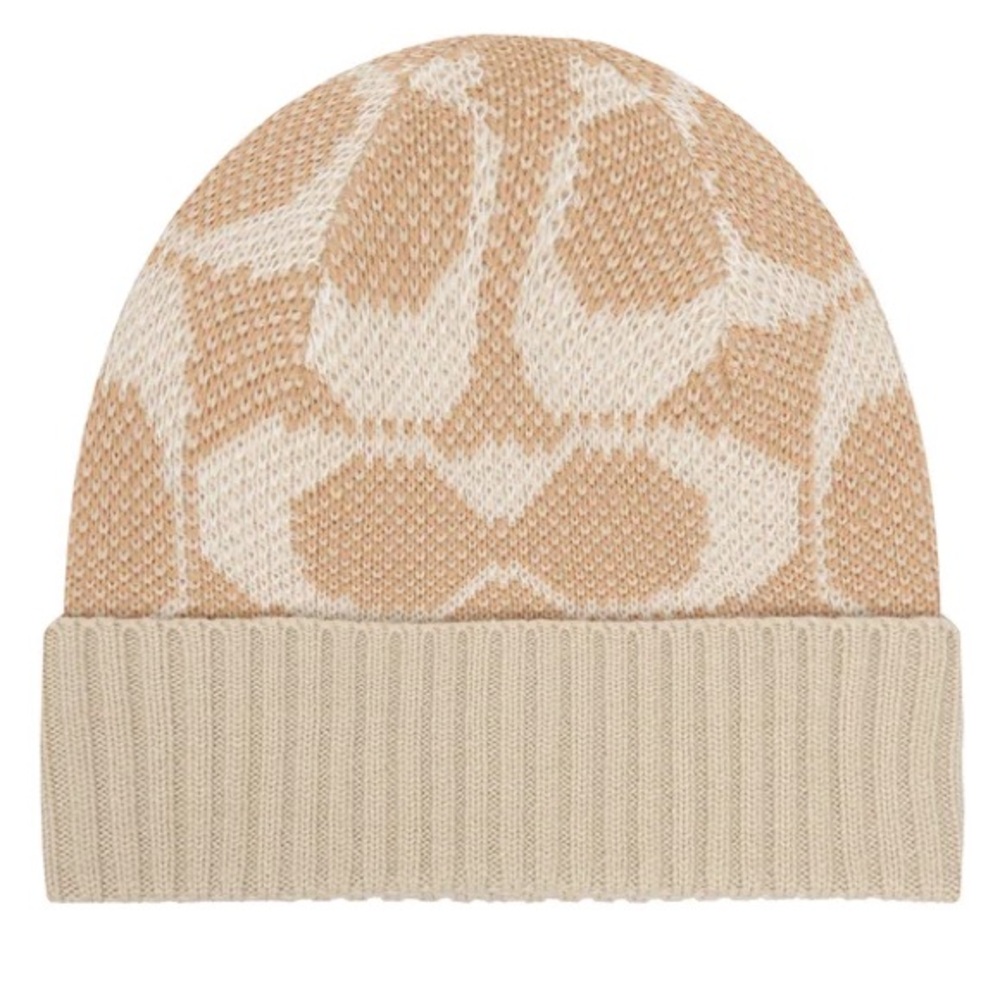 Coach Beige Knit Hat - Picture 5 of 11